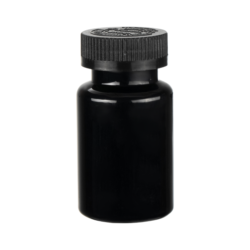 Botella redonda de cuello alto PET de 120 ml